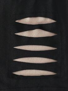 2 Stücke/Set Baby Jungen Lässig Einfarbiges Buchstaben Bedrucktes Kontrast Farbig Rundhals Kurzarm Oberteil + Einfarbige Elastische Taille Shorts Outfit, Sommer Lässig Bekleidung für Ausgehen und Sportbekleidung - Schwarz - Übersicht 8