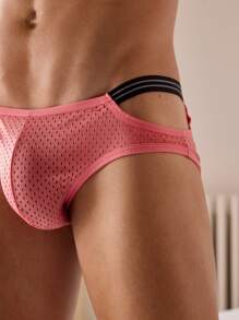 DrisQ Men's Sexy Minimalist Underwear, Suitable For Summer - Coral Orange - View 5