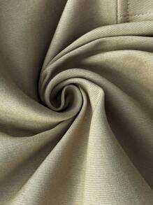 SHEIN LUNE LUNE 大码女式休闲工装短裤，简约时尚，适合日常穿着，夏季百搭，春假、锐舞派对、春夏皆宜。 - 卡其色 - 查看 10