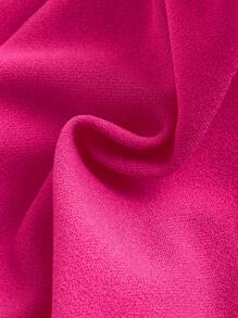 SHEIN MOD Top corset con lazo delantero y espalda anudada, color rosa oscuro, para ocasiones festivas como Navidad, Año Nuevo o Acción de Gracias