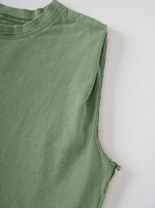 Bohemela 女式度假无袖圆领背心 - 綠色 - 查看 12