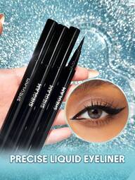 SHEGLAM Eyeliner Liquido Impermeabile Pro Precision-Matita Per Eyeliner Opaca Nera A Lunga Tenuta, Eyeliner Ultra Sottile Ad Alta Pigmentazione, Anti-Sudore, Anti-Sbavatura, Trucco Per Occhi, , Natale, Inverno Marchio Bellezza Trucco Cosmetico Per Donne Ragazze Perfetto Per Autunno Inverno Ideale Per Y2K Elegante Moda Adatto Per Compleanno Natale Presente Festa Pronto Migliore Colore