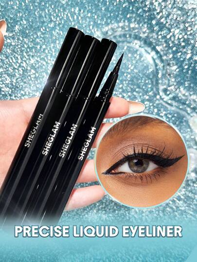 SHEGLAM Delineador De Ojos LíQuido Resistente Al Agua Pro Precision-LáPiz Delineador De Ojos Mate Negro De Larga DuracióN Delineador De Ojos Ultra De Alta PigmentacióN Resistente Al Sudor No Se Mancha Maquillaje De Ojos Navidad Delineador De Ojos De Invierno Henna GraduacióN CumpleañOs Vacaciones Verano OtoñO Y2K Elegante Moda Mujeres NiñAs Maquillaje CosméTico Belleza Fiesta Playa Viaje Camping Aire Libre Escuela Campus ExcursióN Festivales DecoracióN Regalo Presente Rosa Chica Cosplay Mejor Color Encanto Vibra