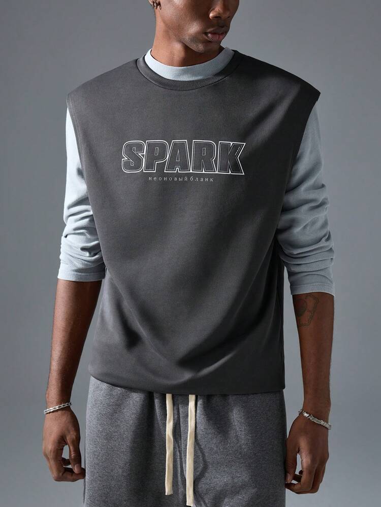 Men's Street Fashion Knitted Crew Neck Top