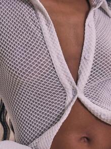 MUSERA Taillierter gehäkelter Strick-Flügelärmelpullover, sommerlicher Urlaubs-Lässig-Look, sexy Sommer