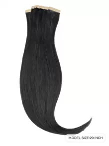 20 件直发接发带 100% 真人雷米真人发 14-24 英寸天然高品质 50 克/包适用于沙龙丝滑无缝隐形 PU 接发带 - S1B - 查看 2