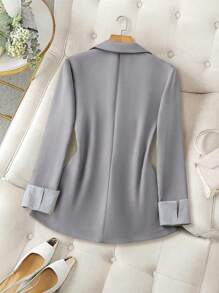 Regalyn Chaqueta de mujer de talla grande de primavera/verano con estampado a rayas de tela tejida, de cuello solapa, manga larga y parches. Elegante y casual, con un ajuste cómodo para todo tipo de ocasiones como Año Nuevo, festivales de música, San Valentín, Acción de Gracias, Navidad, Halloween, Pascua, carnavales, reuniones informales, vacaciones en la playa, picnics en el parque, ir de compras, etc. Tela de calidad, estilo distintivo, alta relación calidad-precio.