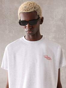 SUMWON Oversized Premium Summer Tank Top Raw Edge Racerback Athletic Workout Gym Boxy Cut Streetwear Sleeveless Training Muscle Tank Cropped Design Quality Sports Basics - Grey - View 3