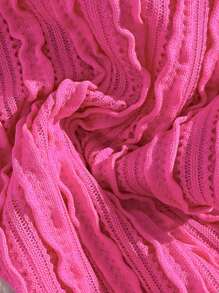 SHEIN Swim Beach Summer Outfits For Women Bikini Sets - Hot Pink - View 5