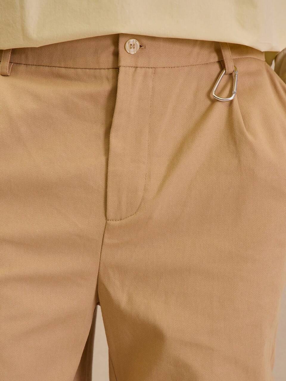 Men Oversized Pocket Wide Leg Trousers With Belt Loops
