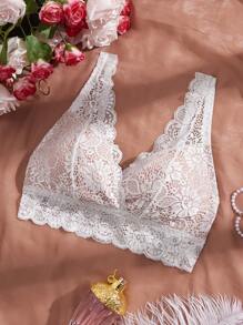1pc Women Lace Wireless Lingerie Bra