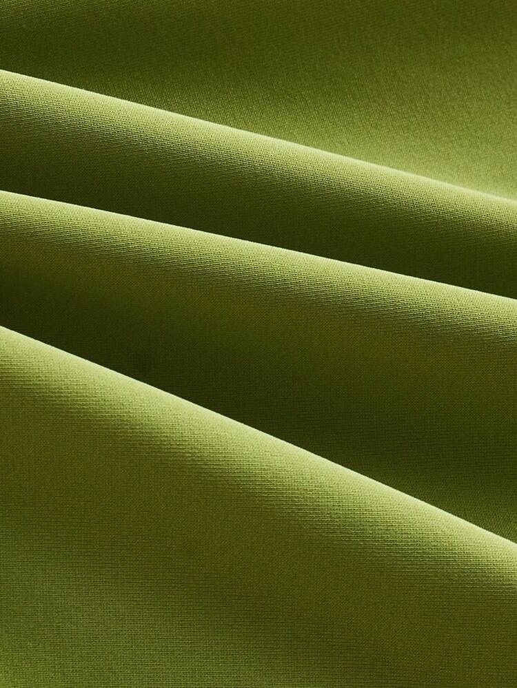 SHEIN Maija Women Summer Beach Solid Color Halter Tie Sexy Bikini Two-Piece Swimwear Set