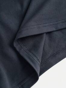 Girlism Tween Girl 灰色挂脖裹身设计修身休闲吊带背心，百搭 - 灰色 - 查看 4