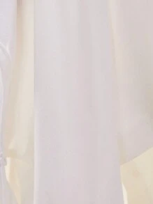 2pcs/Set Elegant Purple Ditsy Floral Sleeveless Top And Mini Skirt Set, Fashion Design For Teens - White - View 7