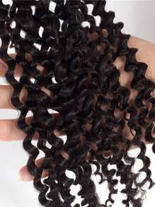 巴西 4x4 蕾丝闭合 100% 未加工人类处女发 预拔杰瑞卷发 预拔发际线前部闭合 自然黑色 带婴儿头发（8 英寸 - 18 英寸，卷曲闭合） - SNatural - 查看 6