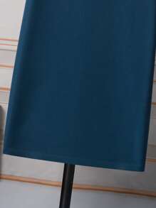 Tween Boys Noble Golden Edge Long Sleeve Shirt, Spring/Summer - Navy Blue - View 3