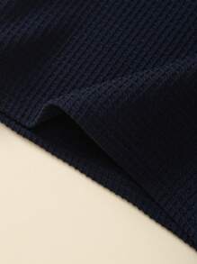 SHEIN Boys' Solid Color Polo Collar Turndown Collar T-Shirt, Academic Style Outdoor New Versatile Short Sleeve Regular Boys Top, Spring/Summer - Multicolor - View 7