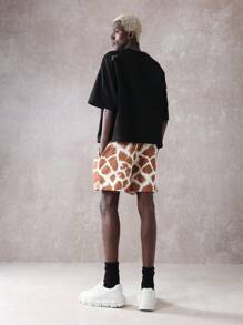 SUMWON 优质印花运动短裤吸湿排汗透气健身跑步篮球训练健身房运动夏季运动服 - 彩色 - 查看 5