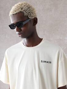 SUMWON Caliente Hot Pepper Graphic Print Boxy T-Shirt, Streetwear Summer Festival Design, Casual Oversized Fit Cotton Tee, Urban Art Style