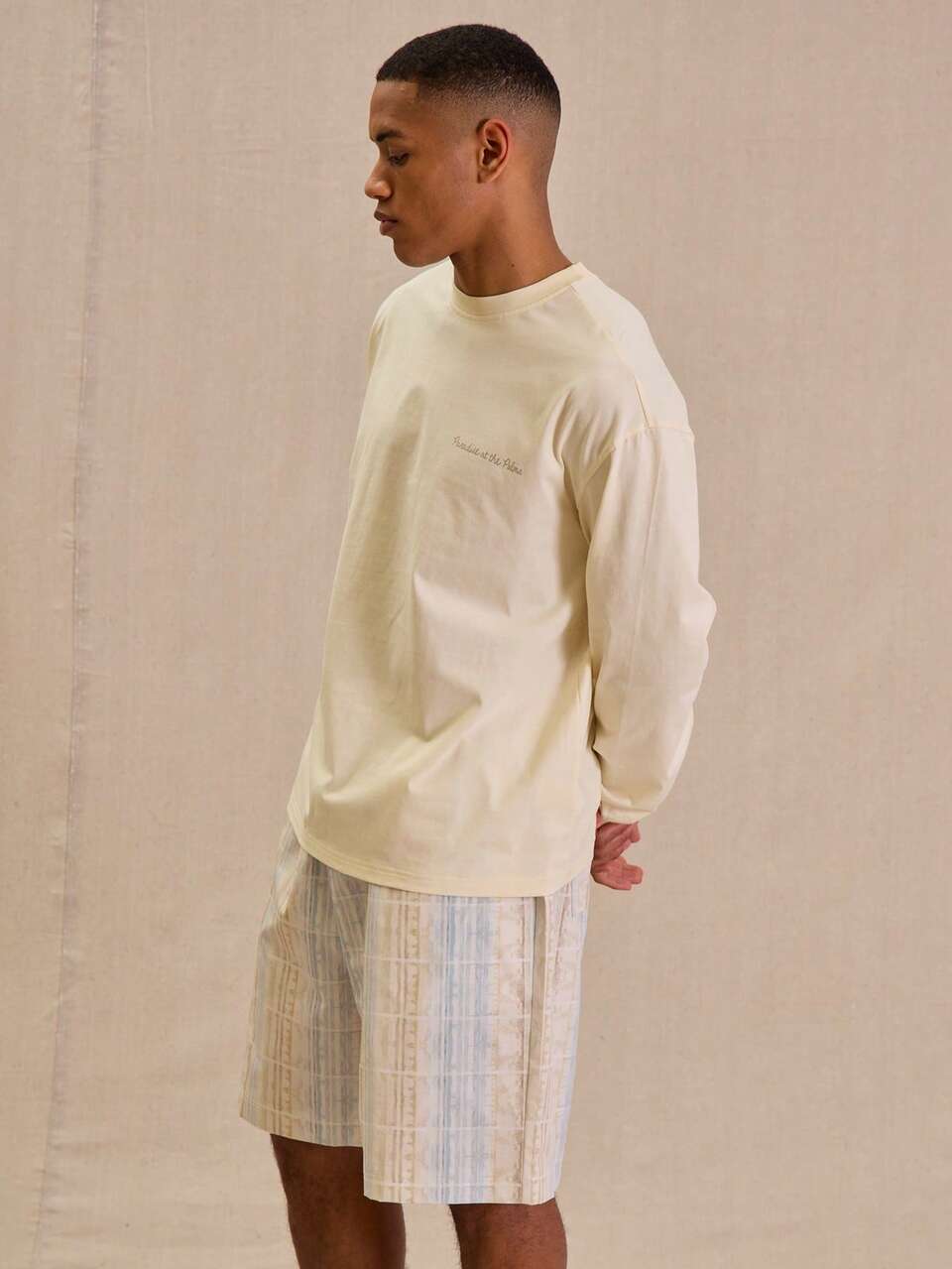 Long Sleeve Oversized Crew Neck Graphic Printed Tshirt Spring Summer Essentials