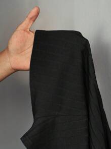 Slaydiva Women's Ribbed Strapless Jumpsuit Jumpsuit Shorts - Style A - Black - View 8