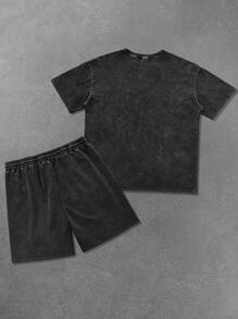PAVTROS Manfinity Streetrush 2 món/Bộ thời trang đường phố nam, Phong cách thường ngày trẻ trung: Áo thun cổ tròn tay ngắn và quần short túi chức năng có dây rút eo co giãn, Vải da lộn sang trọng, Khẩu hiệu đơn giản "Hãy là chính mình" truyền tải thái độ tích cực, Cá nhân hóa & Tối giản nhưng vẫn thời trang, Thích hợp để phối đồ hàng ngày, Ngoài trời, Trang phục thường ngày, Thể thao, Quà tặng ngày lễ, Áo sơ mi nam dạo phố Unisex Áo sơ mi nam dạo phố Quần áo nam dạo phố Áo sơ mi nam, Hip-Hop đường phố, Quà tặng bạn trai, Nam dạo phố - màu đen - Xem 2