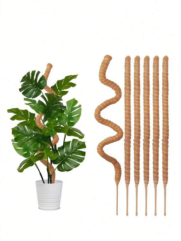 1 Stück/2 Stücke biegsame Moosstangen für Pflanzen, Monstera-Pflanzen, Kletterunterstützung für Zimmerpflanzen, für Topfpflanzen, Unterstützungsgestelle, Zubehör für Zimmerpflanzen, Pflanzenkletterunterstützung, Moosstange für Monstera, Pflanzentrellis, Pflanzenstützen, Gartenwerkzeuge, Pflanzenpflege, vertikaler Garten, Pflanzenwachstumshilfe, DIY Pflanzenunterstützung.