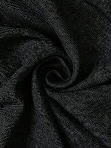 SHEIN LUNE Plus Size V-Neck Shirred Shirred Waist Jumpsuit