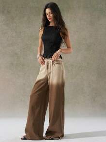 LYSMO Áo hai dây xếp ly đàn hồi phong cách Boho mới về năm 2025 dành cho nữ - màu đen - Xem 6