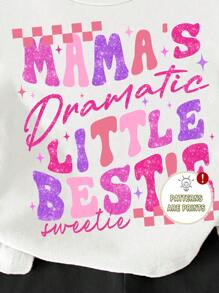 SHEIN Baby Girl Casual Simple Short Sleeve 2 Pieces Set, Suitable For Spring And Summer - Multicolor - View 4