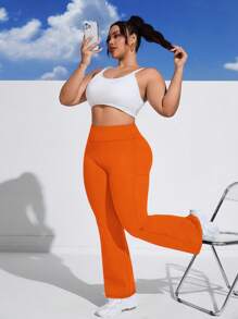 Rhythm Era بنطلون رياضي للنساء ذو خصر متوسط الارتفاع وجيوب جانبية وساق واسعة