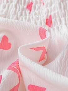 2件套女婴可爱兔子印花无袖连体衣和蝴蝶结发带套装，甜美可爱，适合夏季/复活节 - 白色 - 查看 6