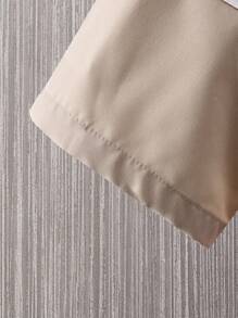 Manfinity Homme Plus Size Men's Letter Print Color Block Short Sleeve Shirt & Shorts Casual 2 Pieces Set - Multicolor - View 6