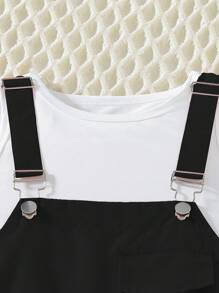 Sparklyn 青少年女孩 2 件套工装连体衣和背心套装