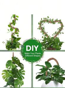 1pc/2pcs Bendable Moss Poles For Plants, Monster Plants, Support For Climbing Plants, Houseplants, For Potted Plants, Support Racks, Indoor Plant Accessories, Plant Climbing Support, Moss Pole For Monstera, Plant Trellis, Plant Support Stakes, Gardening Tools, Plant Care, Vertical Garden, Plant Growth Aid, DIY Plant Support.