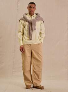 Musero Pocket Detail Long Sleeve Shirt Spring Summer - Yellow - View 5