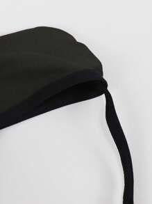 男士性感内衣丁字裤，带肩带，贴身内衣 - 黑與白 - 查看 7