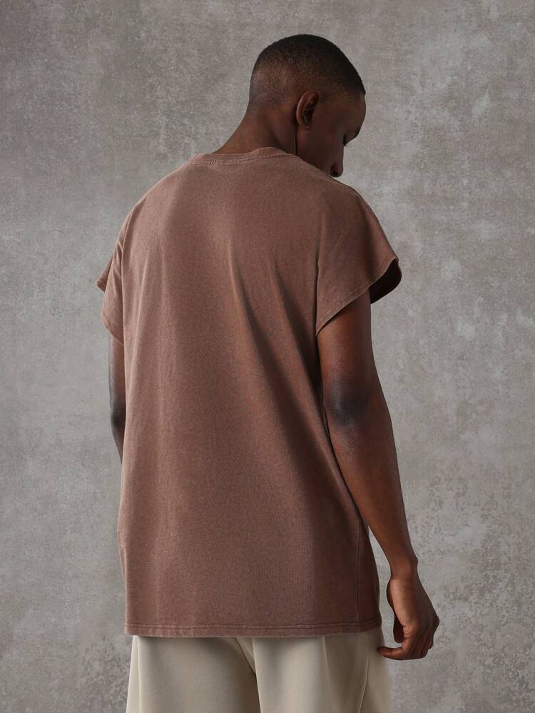 Übergroßes sportliches Tanktop aus Baumwolle