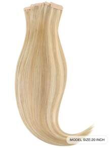 20 件直发接发带 100% 真人雷米真人发 14-24 英寸天然高品质 50 克/包适用于沙龙丝滑无缝隐形 PU 接发带