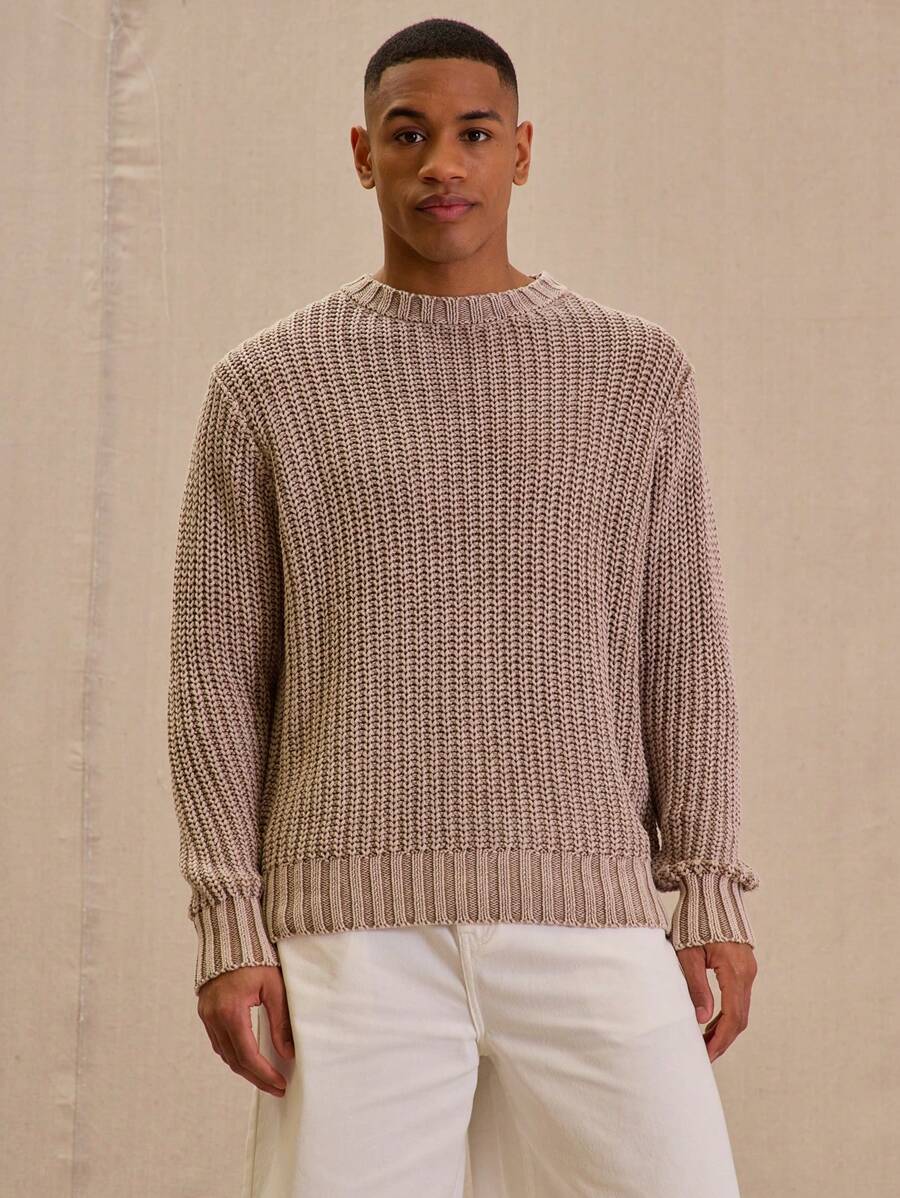 Musero Chunky Knit Fitted Sweater Spring Easter Smart - Multicolor - View 1