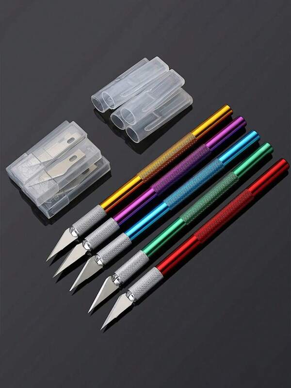 SHEIN 1pc Aluminum Alloy Carving Knife, Craft Knife, Hand Carving Pen