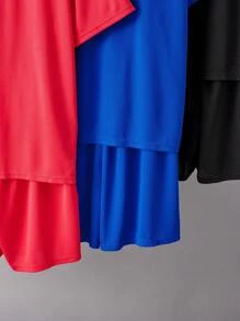 SHEIN مجموعة من 6 قطع من تي شيرت و شورت كاجوال ذو أكمام قصيرة للمراهقين الصبية، بلباس رياضي للشارع والبانك والروك والمدرسة واليومي والحفلات والمهرجانات، مناسب للربيع/الصيف، باللون الأزرق والأسود والرمادي