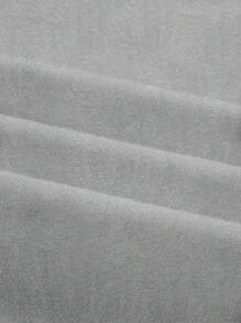 Teen Girls Casual Minimalist Puff Sleeve T-Shirt, Suitable For Summer - Grey - View 5