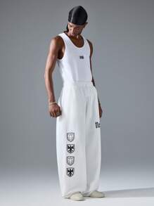 NEON BLANC 男士街头风印花针织背心 - 白色 - 查看 7