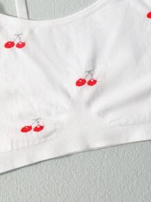 1 pieza Ropa interior sin costuras, linda y dulce para adolescentes, versátil para todas las estaciones - Blanco - Ver 5