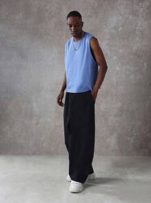 SUMWON Exklusive ungesäumte Trägershirts Ärmellos Muskel Gym Workout Training Basic Sommer Top Moderner Schnitt Streetwear Lässig Urbaner Stil