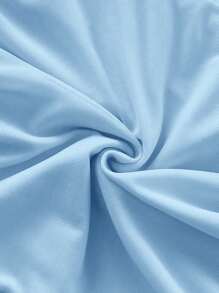 Soleia 2 件套女士纯色褶皱抹胸上衣和 3D 花卉装饰迷你裙 - 藍色 - 查看 13