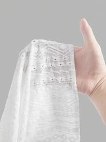 SHEIN EZwear Plus Size Solid Color Sleeveless Ruffle Hem Casual Dress - Apricot - View 5