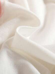 SHEIN Baby Girls' Strawberry Mesh Tutu Romper With 3D Strawberry Hair Clip, Photography Outfit - White - View 5