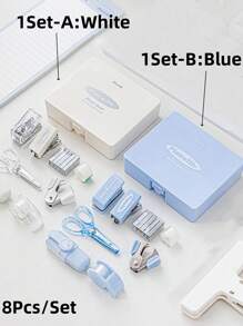 Highly Attractive Portable Study & Work Tool Kit Set, Multi-Functional Learning & Work Efficiency Package, Easy To Carry & Use, Fresh Color Matching, Good-Looking & Practical